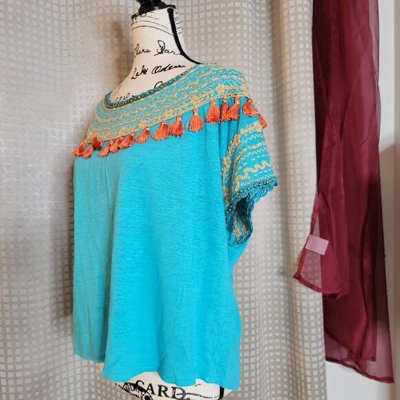 Calypso St. Barth 100% Linen Top - Size XS - Picture 2 of 10